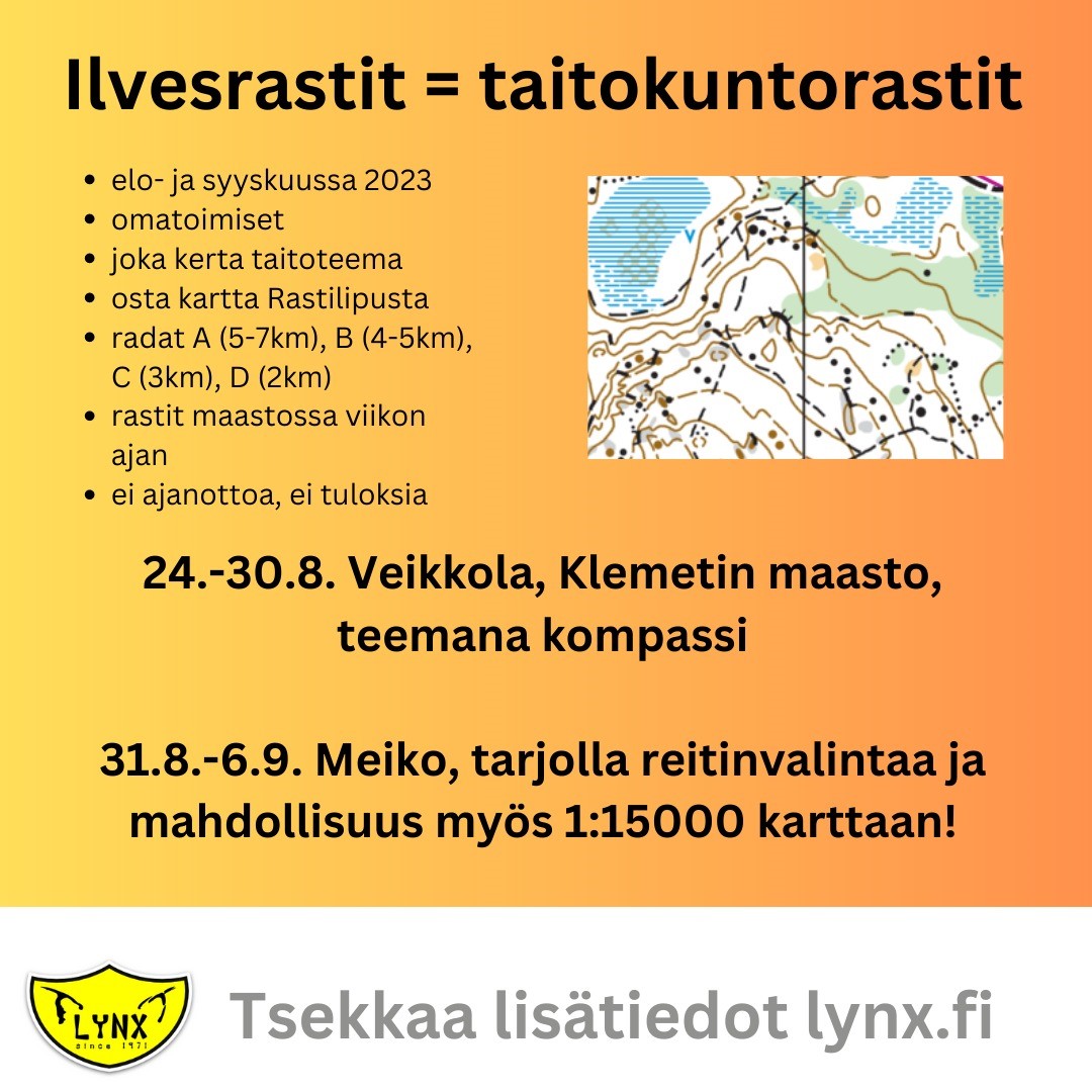 Ilvesrastit ovat myös taitorastit