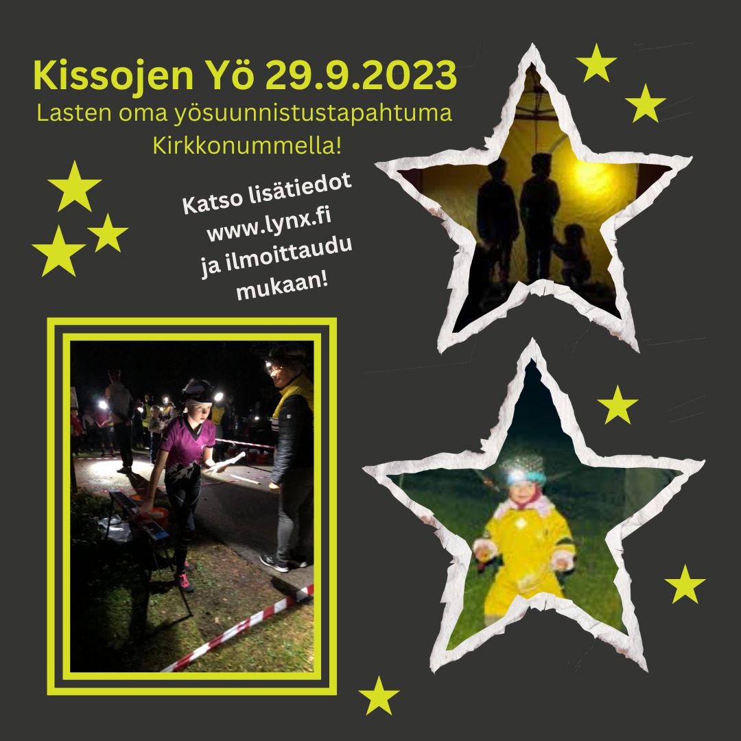 Kissojen yö – junnujen yösuunnistustapahtuma